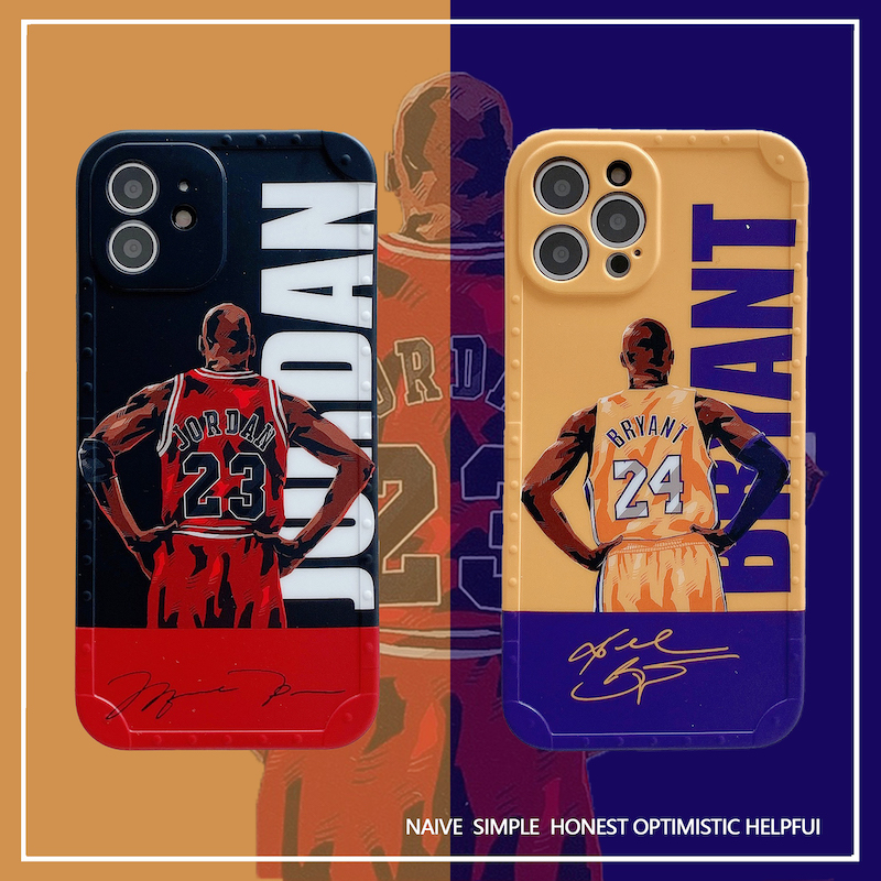 Ốp điện thoại hình nba kobe bryant michael jordan thích hợp cho iPhone 13 12 11 pro max x xs xr 7 8 plus