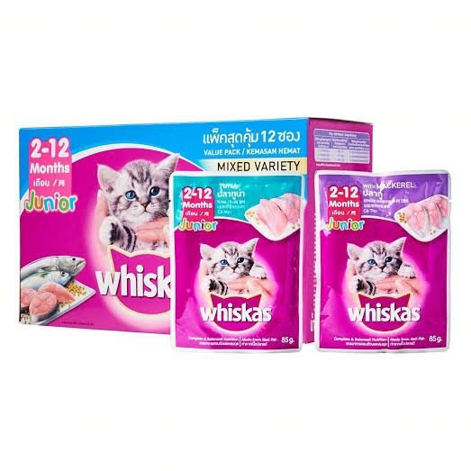 Pate Whiskas Cho Mèo Con Vị Cá Ngừ 85g