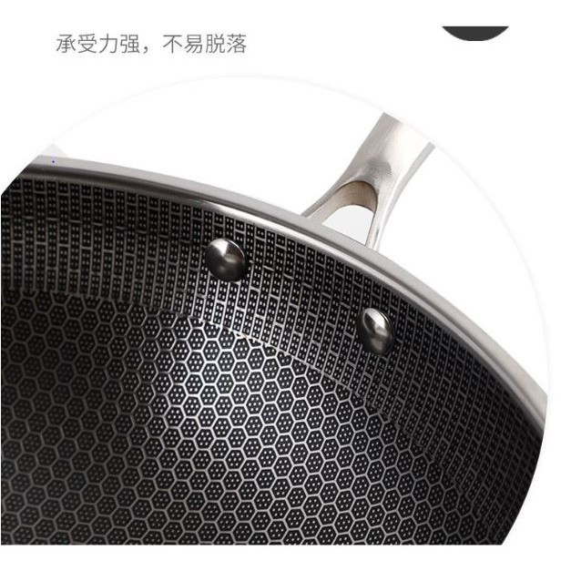 Chảo sâu lòng chống dính vân tổ ong size 32cm.