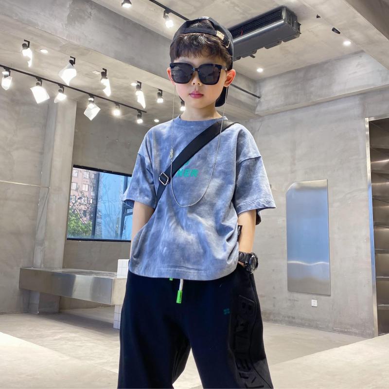 Áo thun ngắn tay cổ tròn thời trang cho bé trai