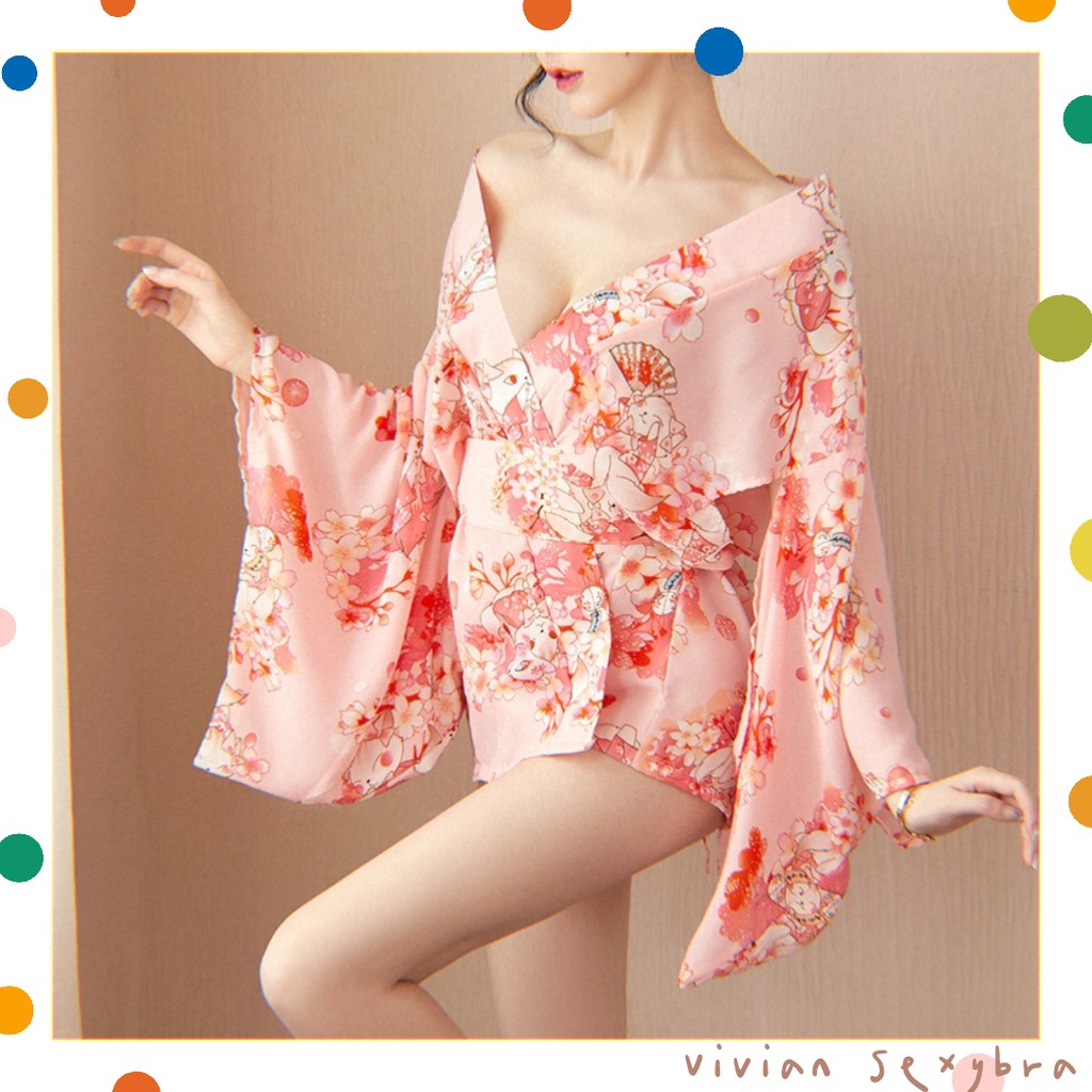 🌺sexy cosplay🌺Set đồ ngủ kimono cao cấp Nhật Bản gợi cảm nàng Geisha+quần lót--Không Socks Freesize 40-70kg---003 | BigBuy360 - bigbuy360.vn