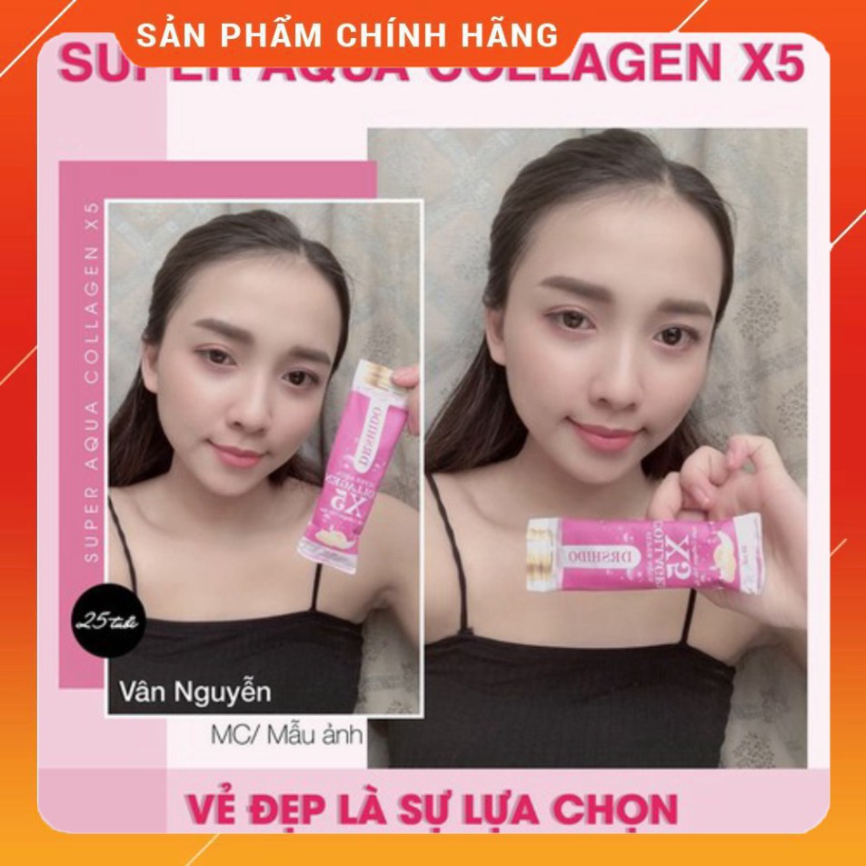 Sale [CHÍNH HÃNG] Supper Aqua Collagen X5, Nước Collagen Yến Sào, Trẻ Hóa Làn Da, Tươi Sáng, Căng Mịn, Săn Chắc PTS | BigBuy360 - bigbuy360.vn