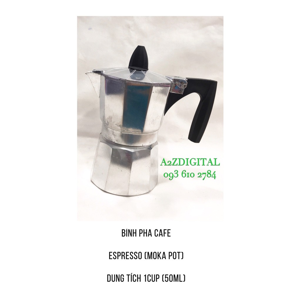 BÌNH PHA CAFE ESPRESSO (Moka pot) DUNG TÍCH 50ml (01cup)