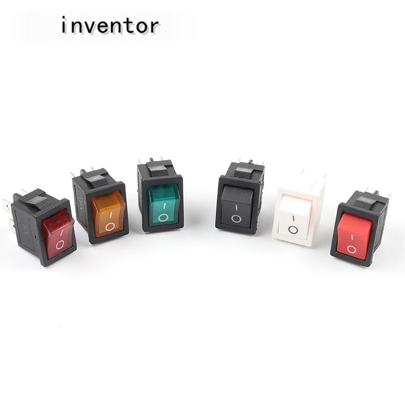 5 Công tắc bật / tắt Kcd1 4 pin 21x15mm 6A / 250V AC 10A / 125V AC