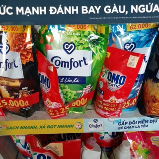 Nước xả vải Comfort 1 Lần Xả 1.8ML(tặng nước giặt omo trị giá 25000đ)