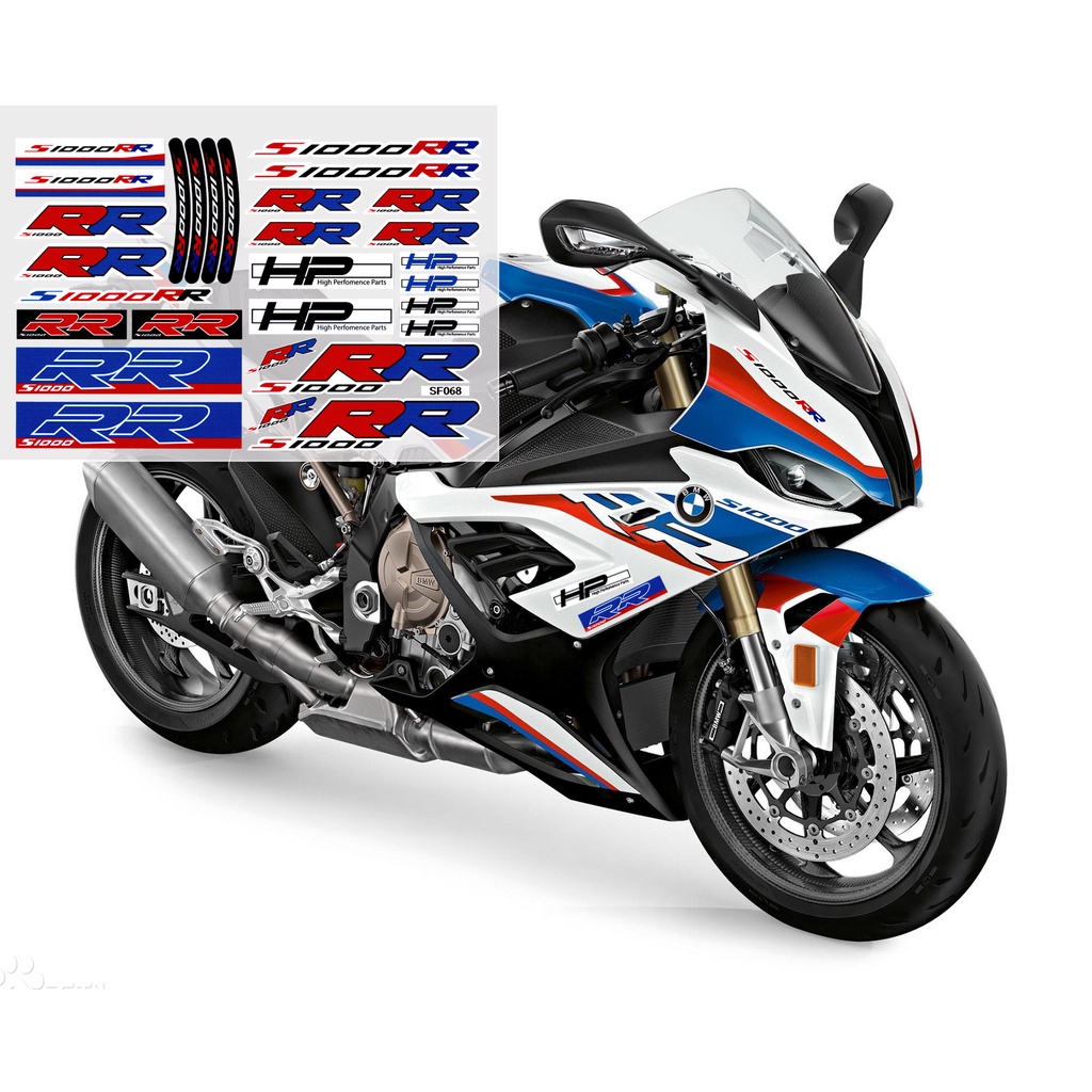 1 Miếng Dán Phản Quang Chống Thấm Nước Trang Trí Xe Mô Tô BMW S1000RR