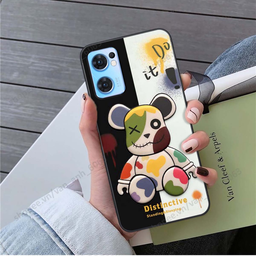 Ốp lưng Oppo Reno4 / Reno4 Pro / Reno 4 hình kaws, bear brick, venom thời trang siêu ngầu