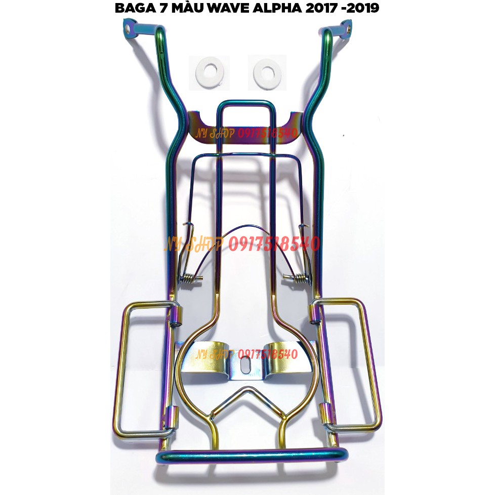 BAGA TITAN DÀY 10 LY GẮN XE WAVE ALPHA 2012 - 2016, WAVE RS, WAVE Alpha 2017 - 2020
