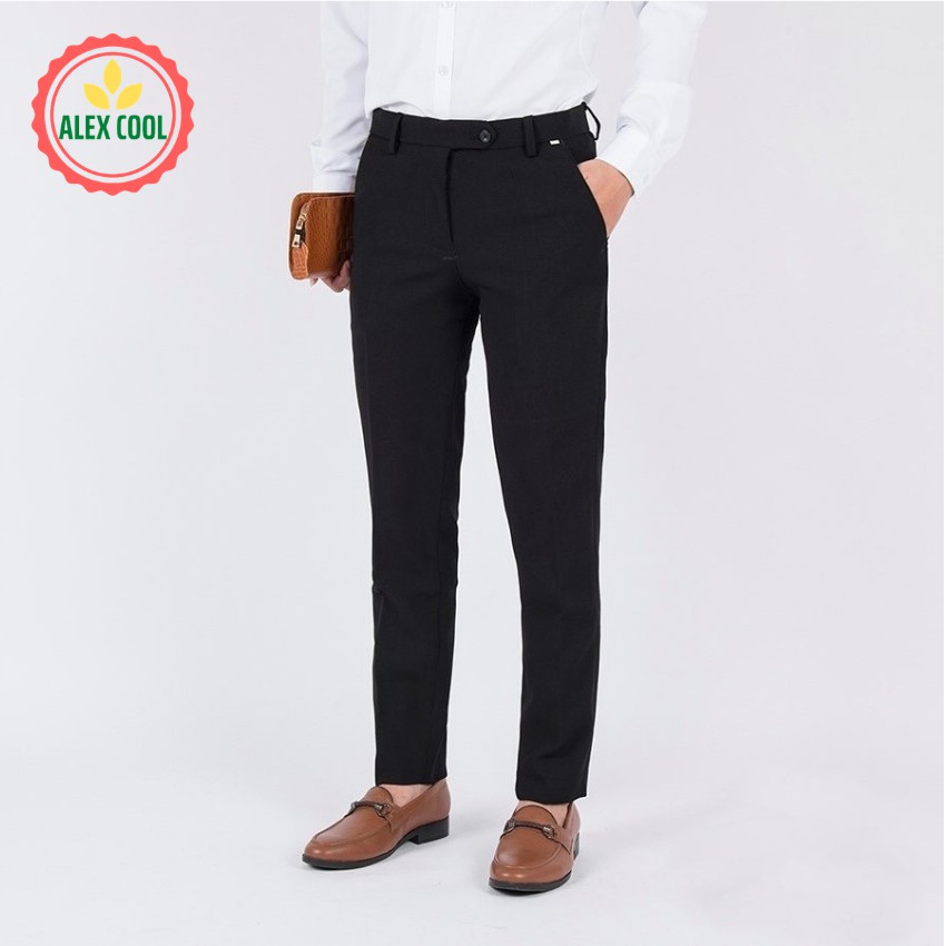 Quần âu quần vải nam hàn quốc ống côn cao cấp vải tuyết mưa. alex cool | BigBuy360 - bigbuy360.vn