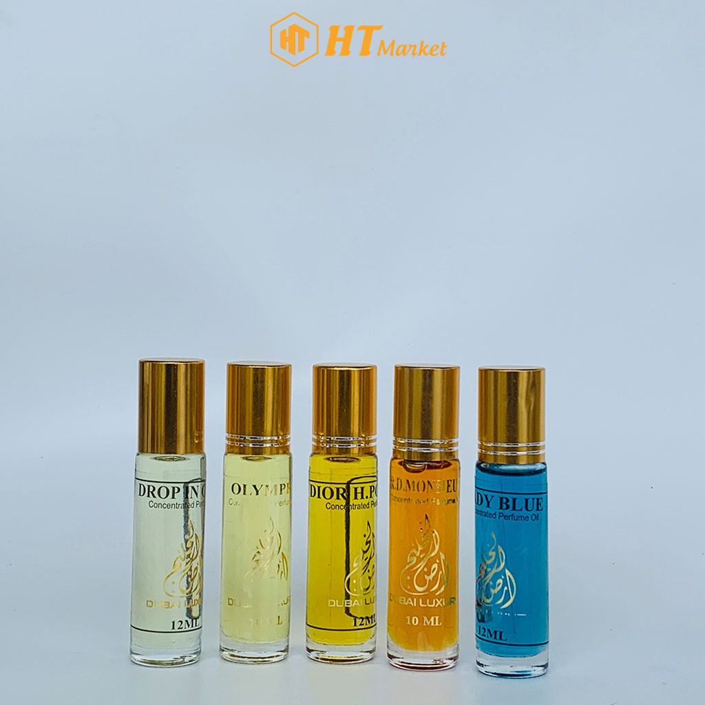 Tinh dầu nước hoa dubai dạng lăn 3ml và 12ml với hơn 30 mùi hương khác nhau thơm dai - HT Market Giao Nhanh Toàn Quốc