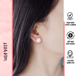 Bông tai nụ size to 11-12 li chốt bạc s925