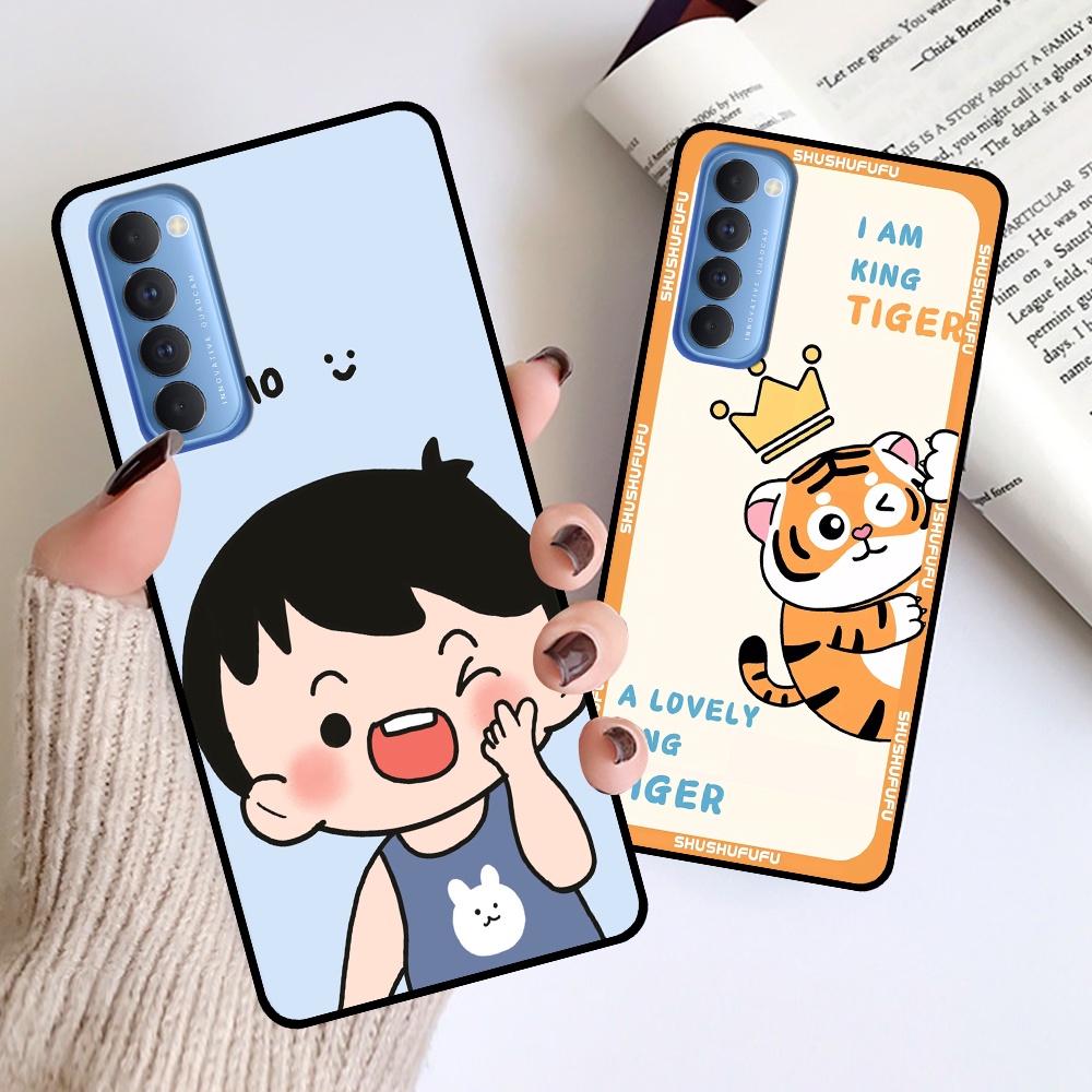 Ốp Oppo Reno4 /  Reno4 Pro / Reno 4 in hình mickey, hổ, kingtiger siêu rẻ T19 - T24