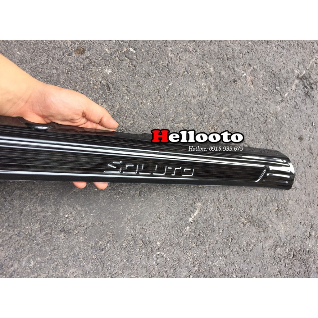 Ốp bậc cửa xe Kia Soluto 2019 2020 2021 - mẫu titan