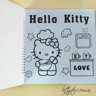 Set Tô màu Hello Kitty kèm bút màu
