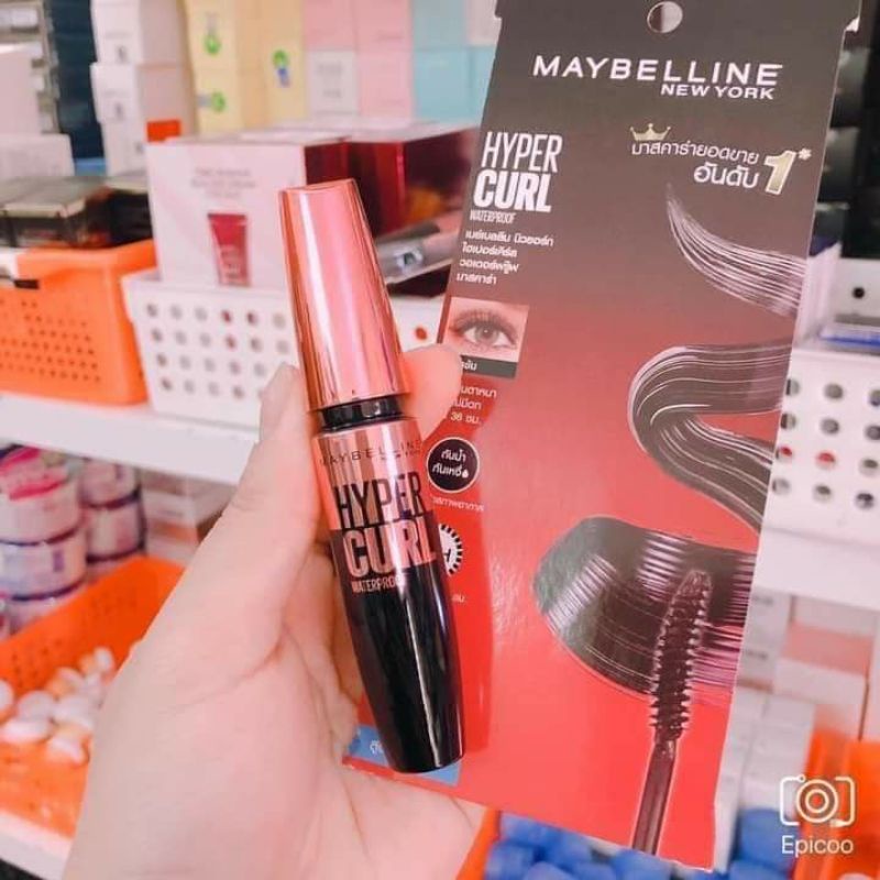 [Chuẩn Thái]Mascara Nongchat/Maybelline Hyper Curl/Sivanna Colors 5x/Two-Step 6x chuốt mi dài dày cong không lem