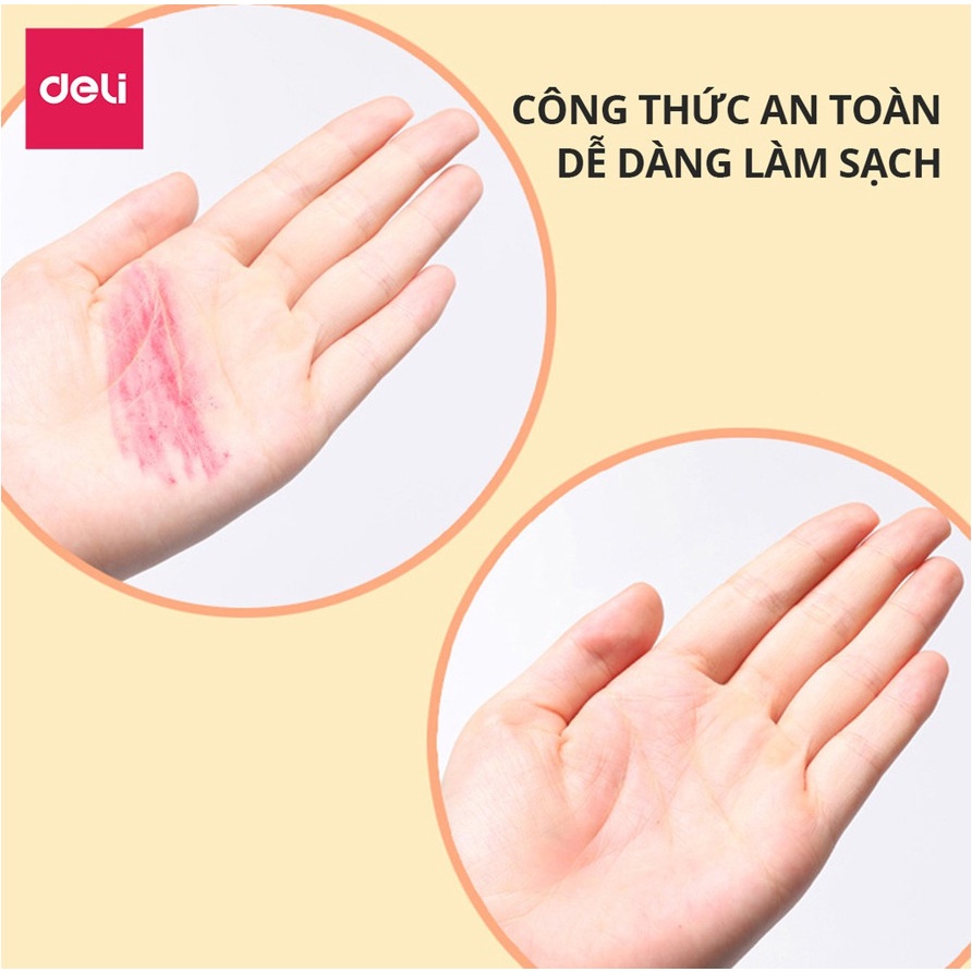 Sáp màu dầu cốc Deli - màu sắc tươi sáng, an toàn trẻ nhỏ -12/18/24 màu - 72090/72091/72092 Diệp Lạc