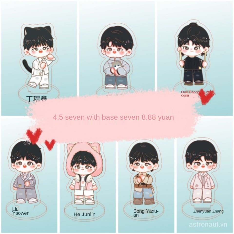 Bảng Hiệu Bằng Acrylic In Chữ Liu Yao Wenma Jiaqi Song Yaxuan Ding Chengxin K59J