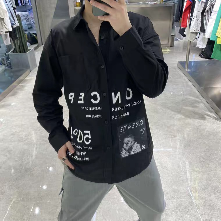 Sơ mi nam form rộng CONCEPT tay dài, vạt bầu | BigBuy360 - bigbuy360.vn