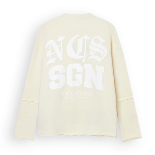Áo sweater No-Control Studio - HOME SWEATER (CREAM)