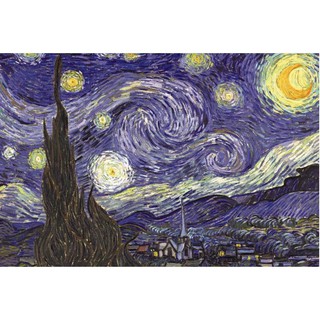Tranh Ghép Xếp Hình 1000 Mảnh Gỗ Cho Người Lớn - Họa Phẩm Đêm Đầy Sao Starry Night Của Van Gogh