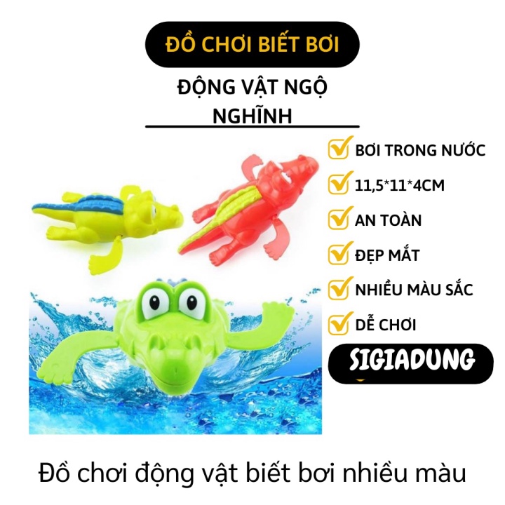 [SGD] Đồ Chơi Phòng Tắm - Rùa, Cá Ngứa, Hà Mã, Cá Sấu Bơi Trong Nước Vặn Cót Đáng Yêu 5583