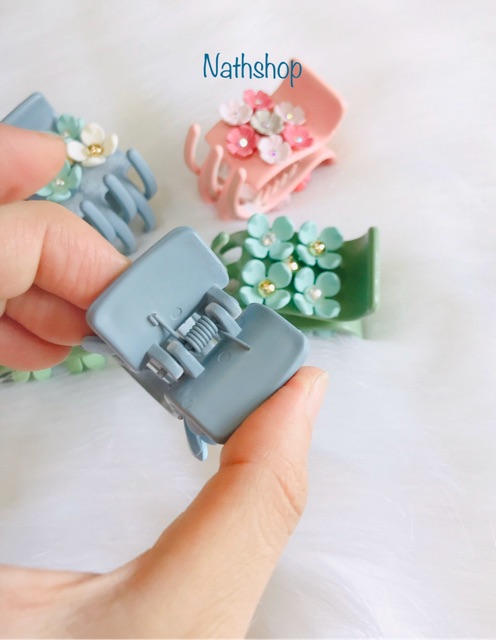 Kẹp càng cua bông hoa Handmade 5 răng