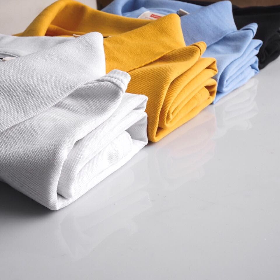 Áo polo nam có cổ LVS màu ĐEN vải cá sấu co dãn siêu mát cao cấp  - MẠNH MẼ CÁ TÍNH