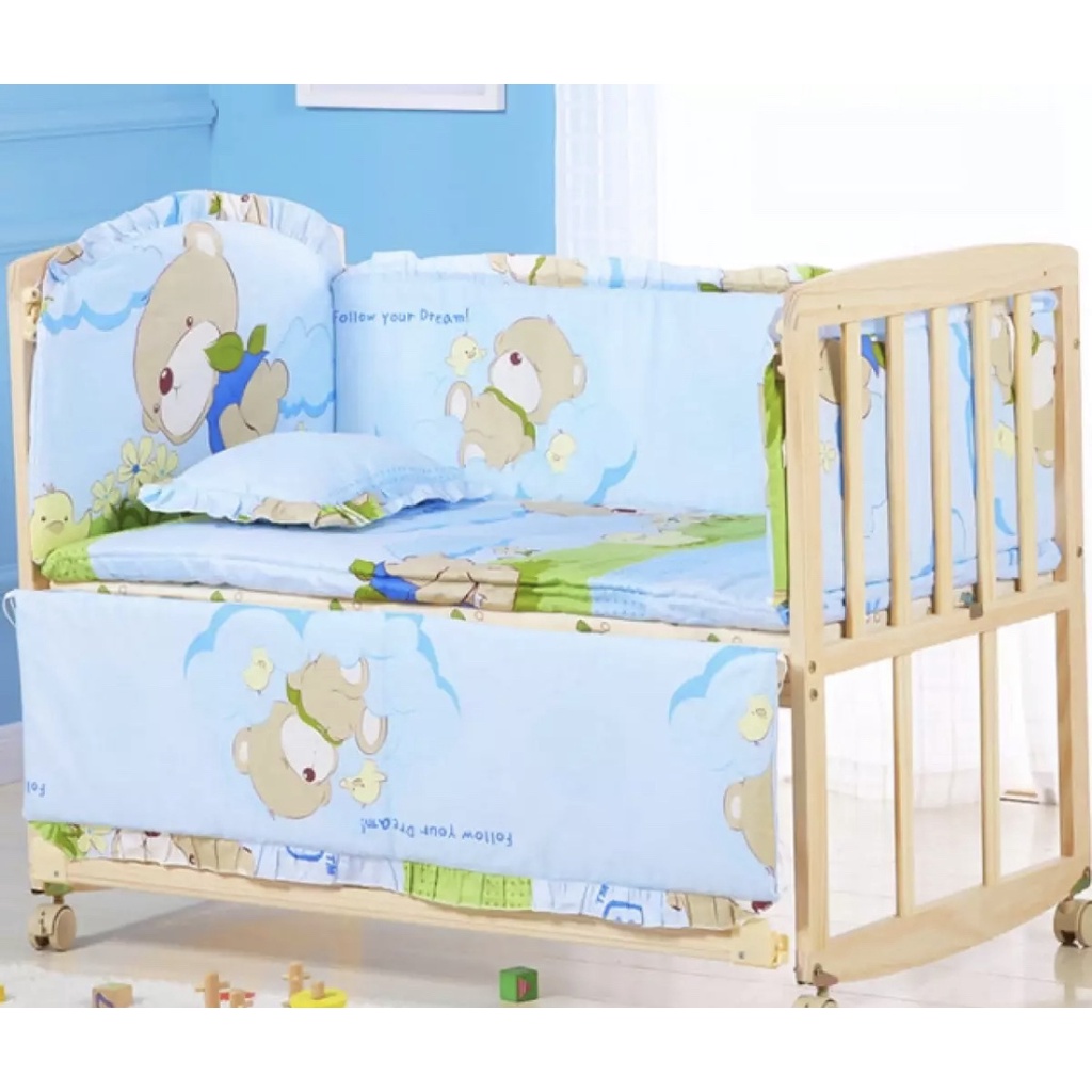 BỘ RA 5 MÓN GIƯỜNG CŨI CHO BÉ