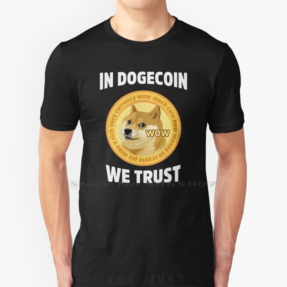 Áo phông bằng Dogecoin We Trust, See You On The Moon, Dogecoin Crypto, Dogecoin Cryptocurrency, Mua 