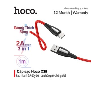 CÁP SẠC MICRO USB HOCO X39