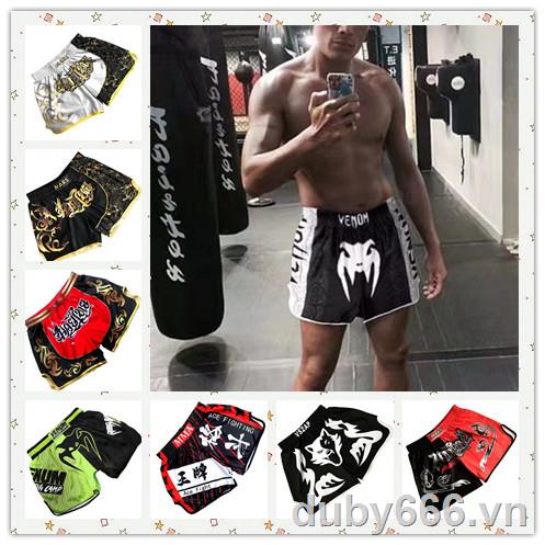 Quần Tập Muay Thai/Boxing Cao Cấp Thời Trang ✒Quần Short Thể Thao Thời Trang Năng Động Cho Nam