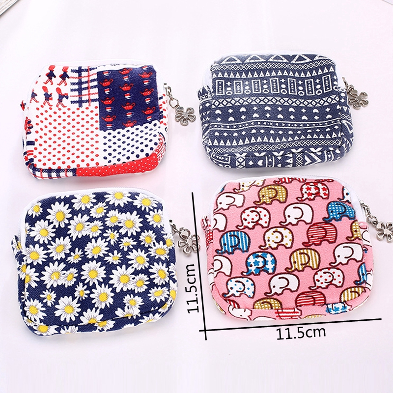 [Mã FASHIONCB264 giảm 10K đơn bất kỳ] Túi Đựng Băng Vệ Sinh / Khăn Giấy In Họa Tiết Xinh Xắn Đa Năng Tiện Dụng Cho Nữ