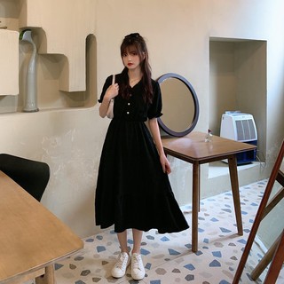 Lanvi Dress - Đầm dài 3 nút