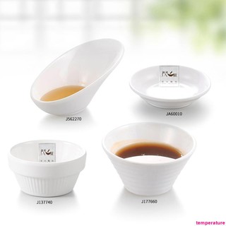Đĩa Đựng Nước Sốt Bằng Nhựa Giả Sứ Màu Trắng Tiện Dụng