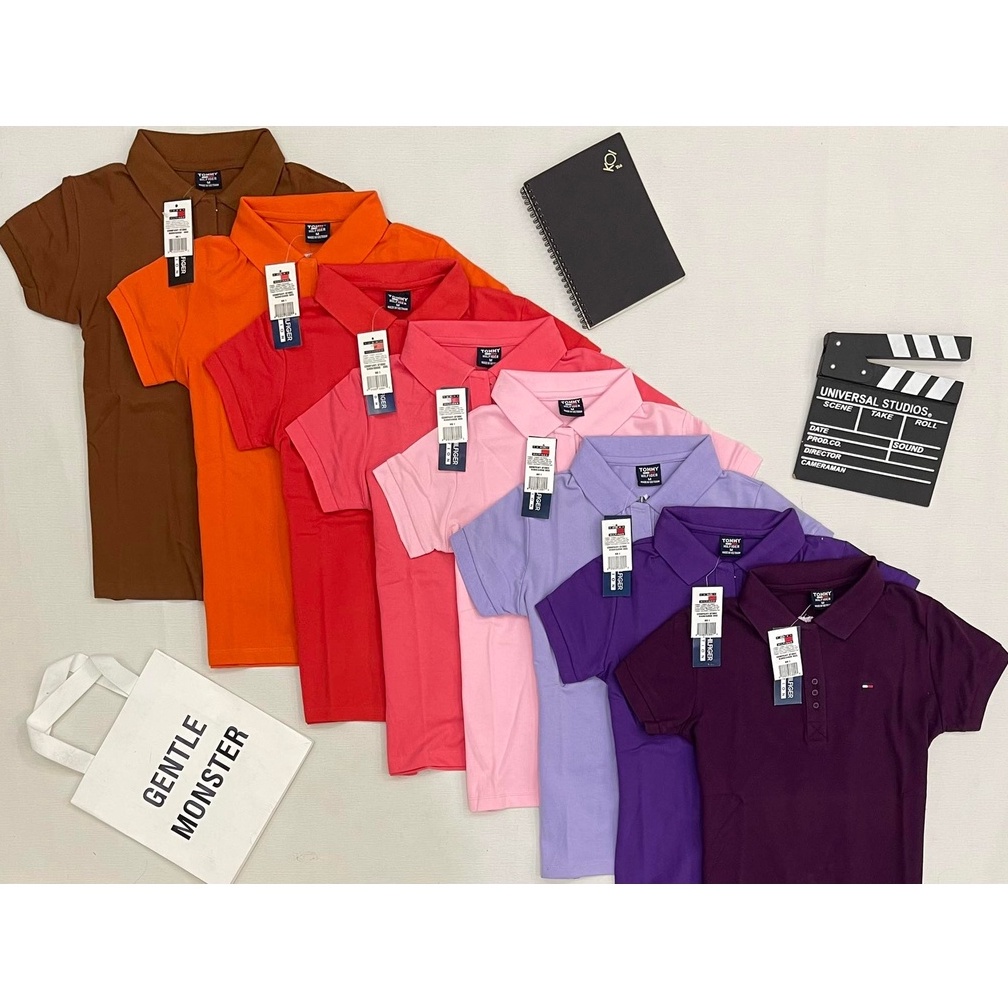 Áo Tommy Nữ Polo Đỏ Hồng (35-67kg)