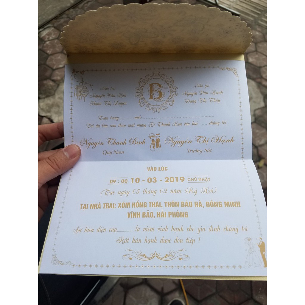 Thiếp cưới