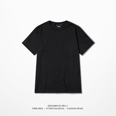 Áo thun trơn Nelly 100% cotton basic bộ màu áo phông basic đen trắng xanh đen