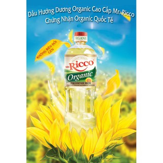 DẦU HƯỚNG DƯƠNG HỮU CƠ MR.RICCO - NGA - 1 LÍT