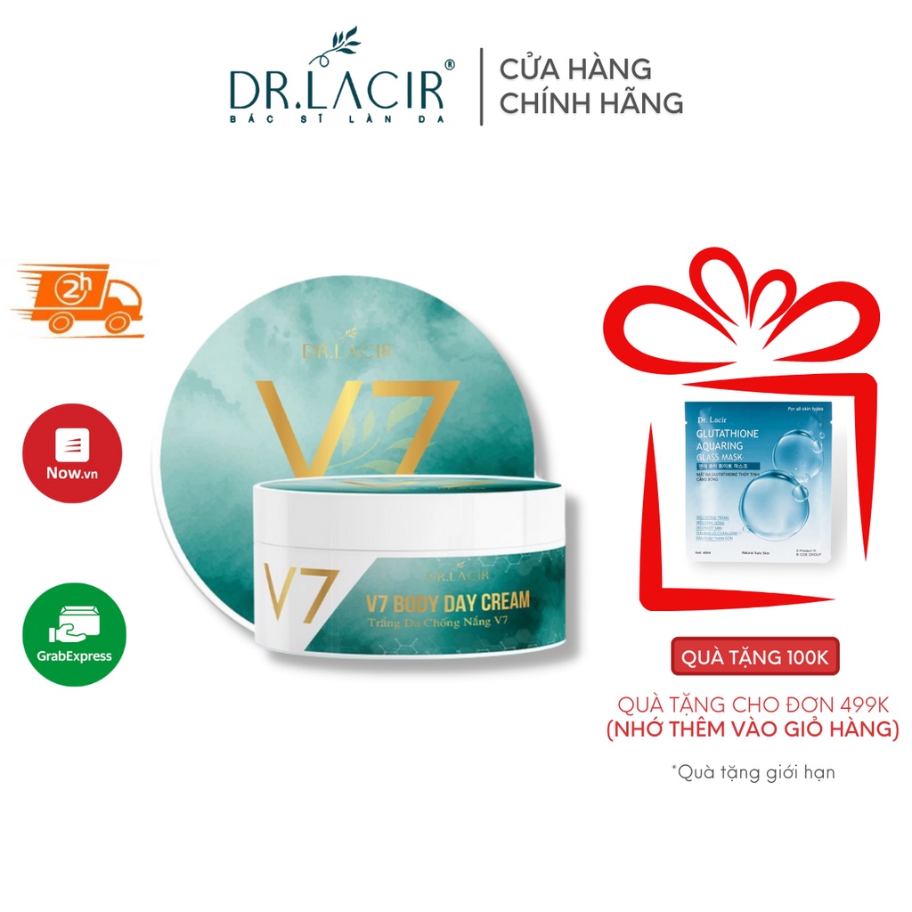 Kem chống nắng dưỡng trắng da body Dr.Lacir V7 Day Cream 180ml LM19 | BigBuy360 - bigbuy360.vn