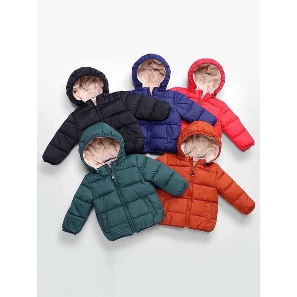 Áo phao lót lông cho bé