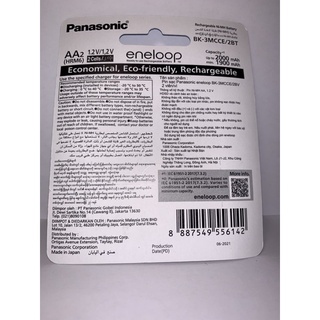 Hình ảnh thu nhỏ Pin sạc Panasonic AA/AAA Eneloop 2000mAh vỉ 2 viên BK-3MCCE/2BV/ Bk-4MCCE/2B-5