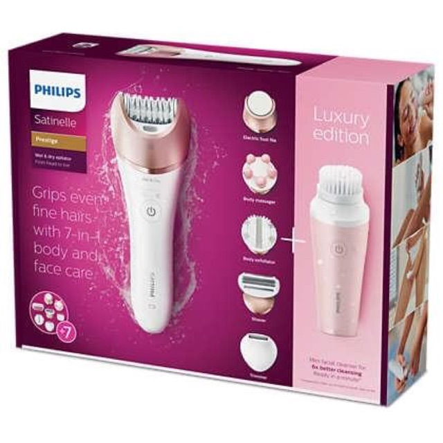 Máy triệt lông Philips giảm giá sốc tặng kèm máy rửa mặt