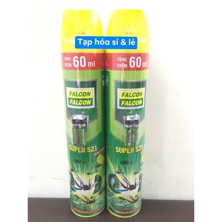 Xịt muỗi falcon 600ml tặng thêm