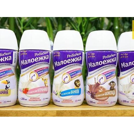 Sữa nước Pediasure nga 200ml đủ vị vani , dâu , socola ( date mới )