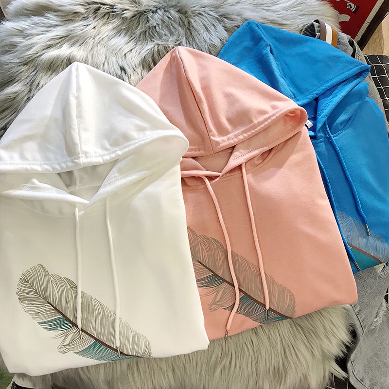 Áo Hoodie Mỏng Dáng Rộng Tay Dài Phong Cách Hàn Quốc Thời Trang Xuân Thu