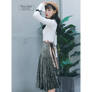 CHÂN VÁY NHUNG ĐẸP LỒNG LỘN
