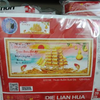 Tranh thêu 3d thuận buồm xuôi gió 223158