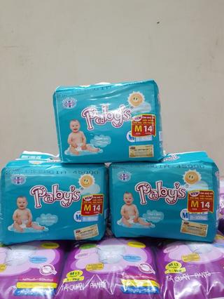 Bộ 8 gói(M/112 miếng) Tã dán Thạch Thao Paby’s+KM
