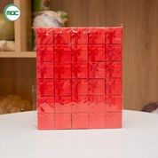 Giá siêu rẻ - combo 30 Hộp giấy nơ đựng nhẫn quà tặng CAO CẤP size 3,5x3,5x2,5cm màu đỏ