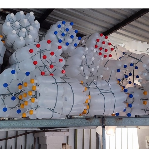 Can nhựa tròn 1 Lít / 2 Lít Tròn ,Can nhựa trắng HDPE đựng dung dịch lỏng